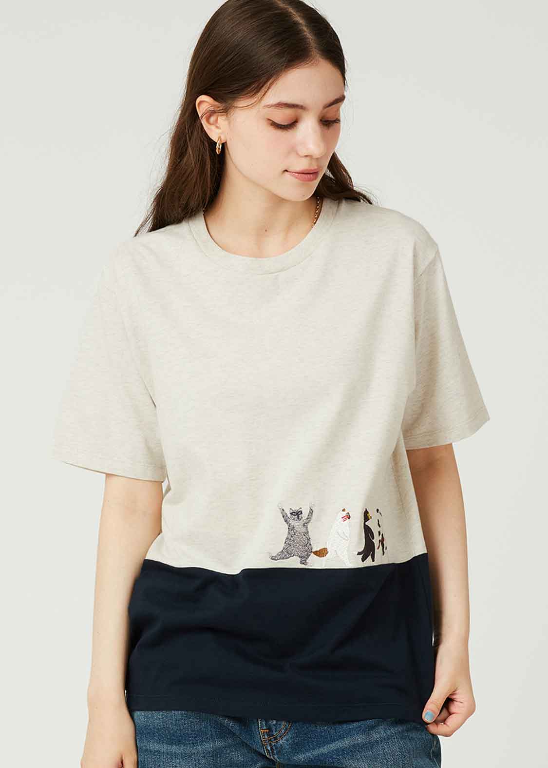 Bicolor Short Sleeve Tee (THE FOUR CATS Walk)