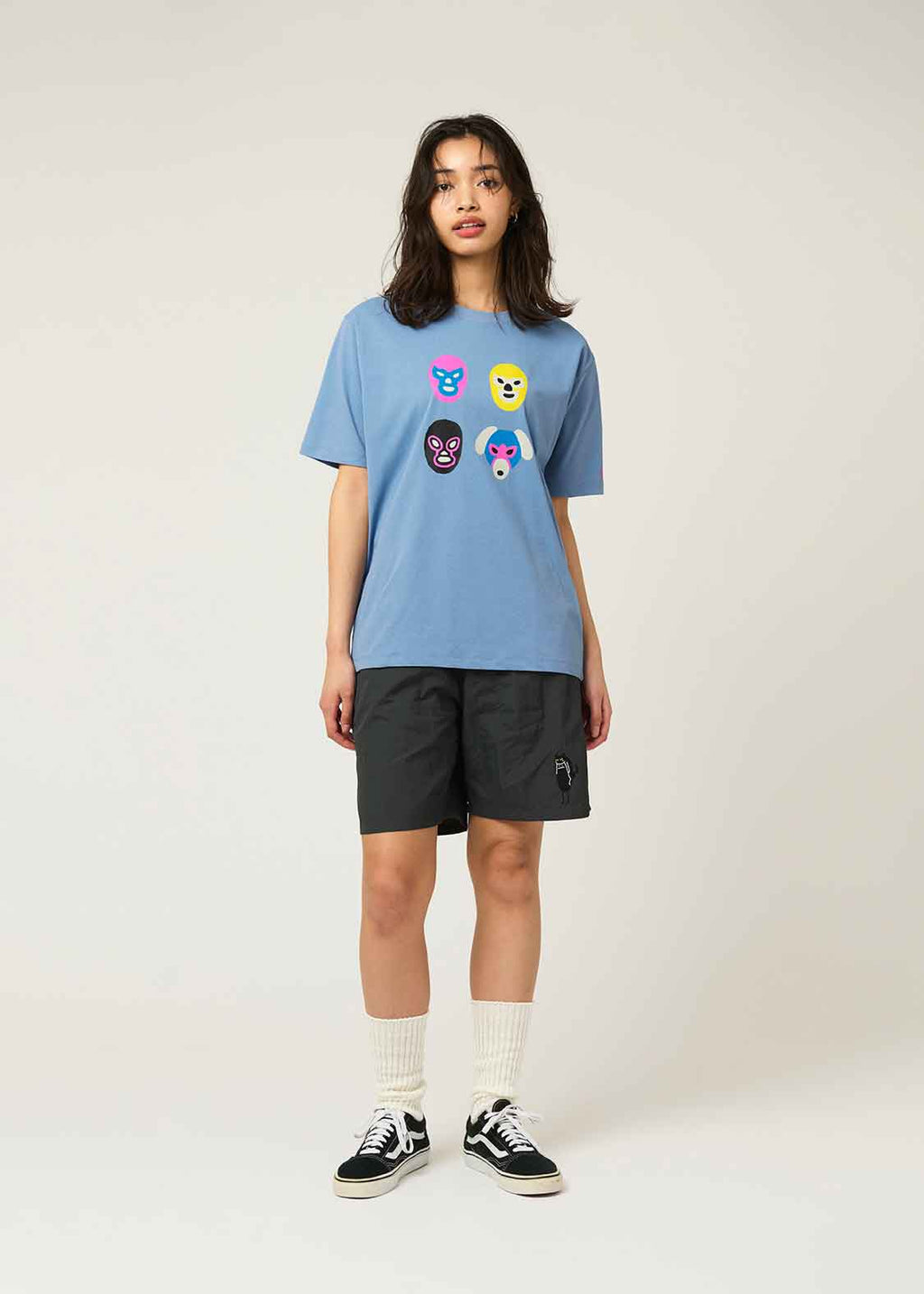 Rash Guard  Short Sleeve Tee (Lucharyman  Mask　)