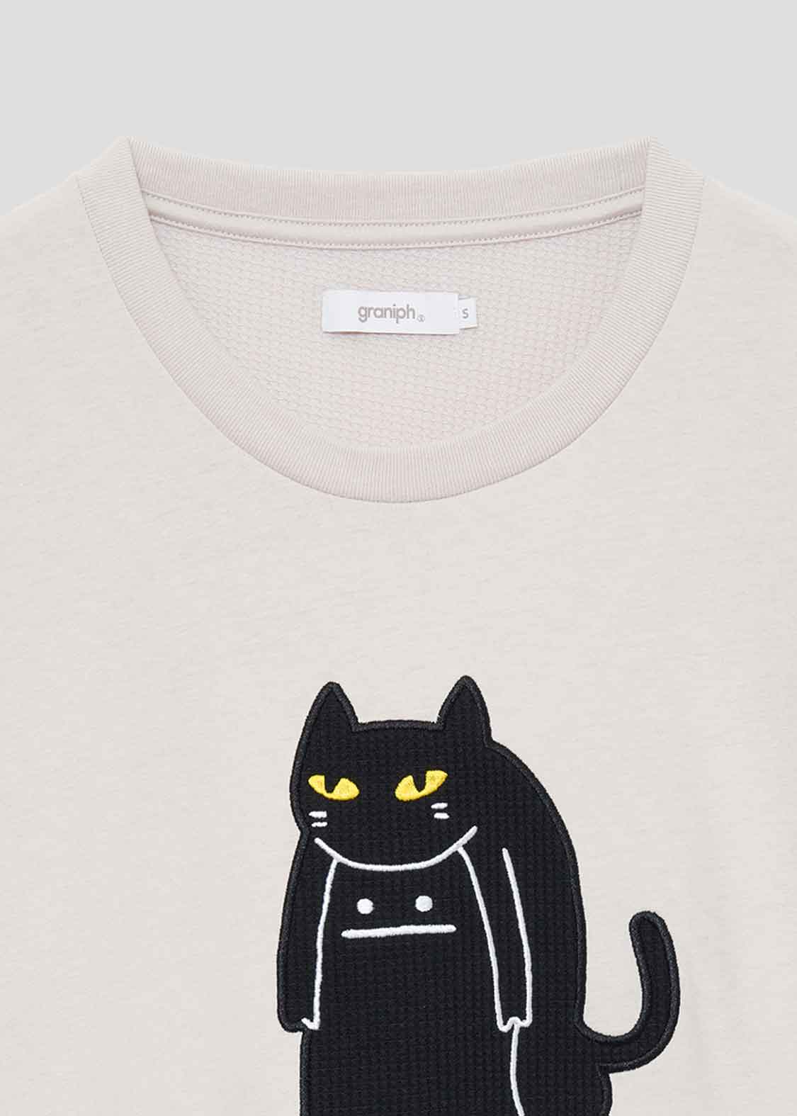 Back Waffle Short Sleeve Tee (Nekokaburi Beautiful Shadow)