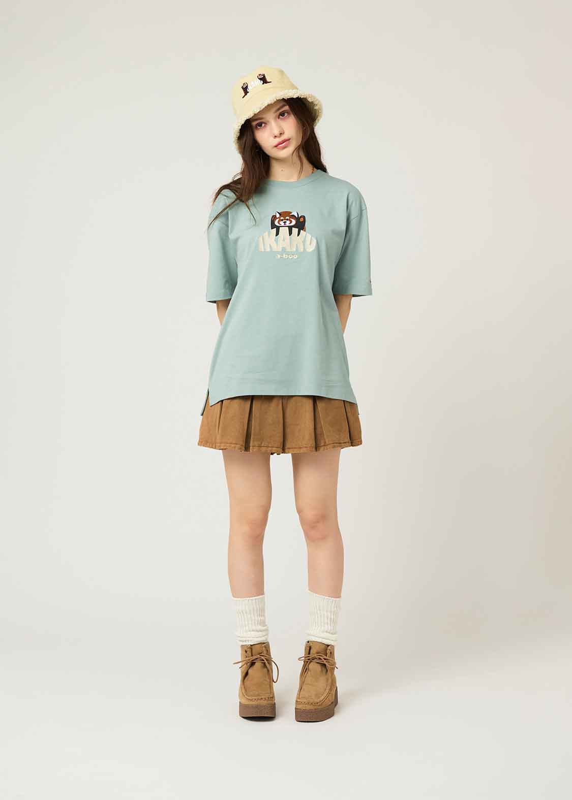 Back Waffle Short Sleeve Tee (Ikaku a-boo)