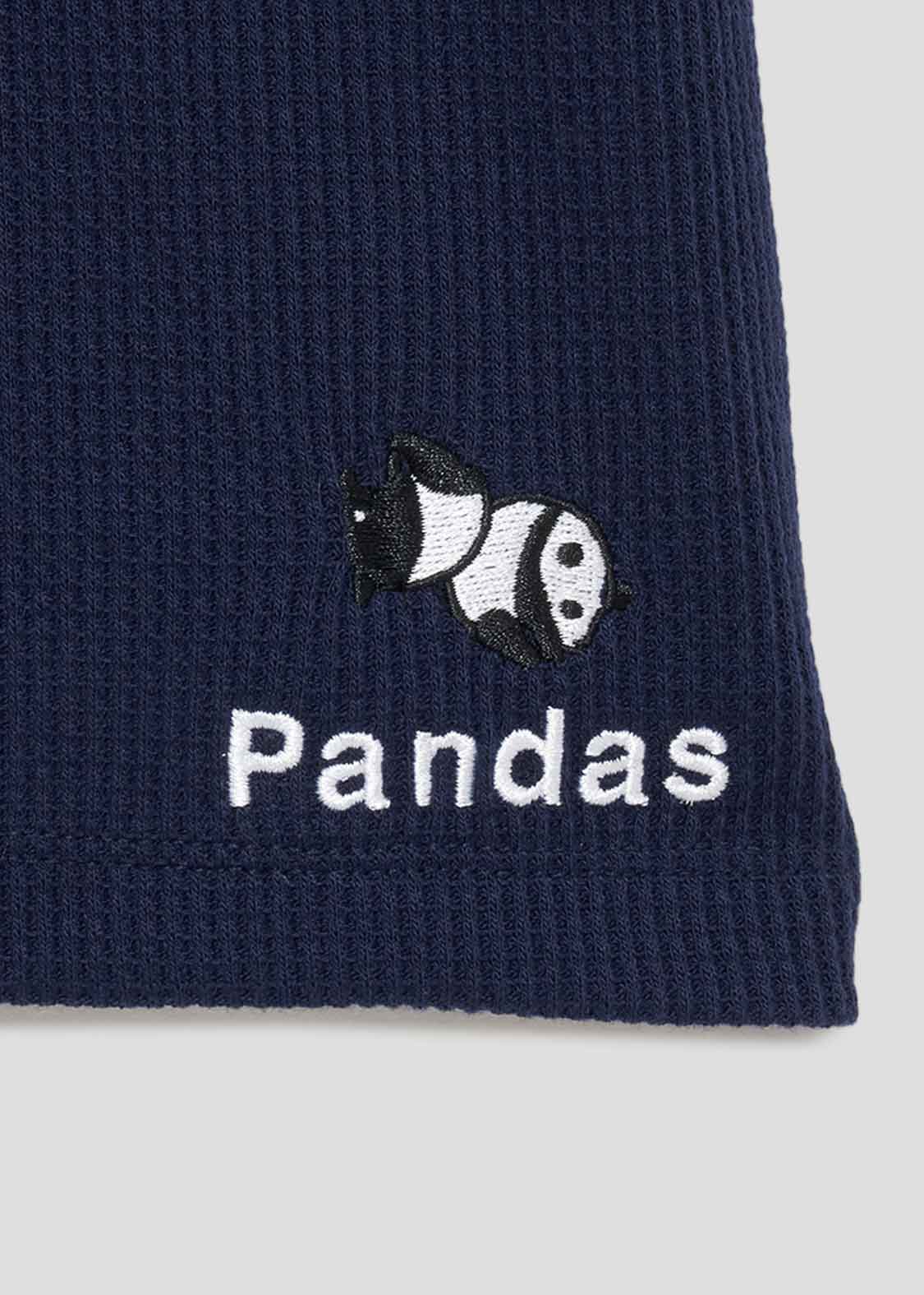 Back Waffle Short Sleeve Tee (Rolling Pandas)