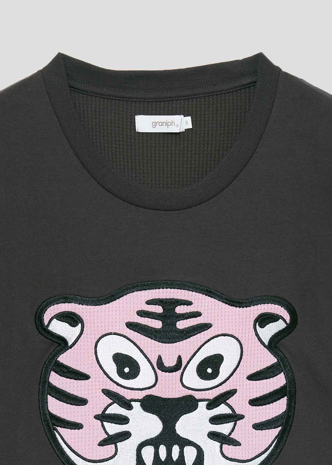 Back Waffle Short Sleeve Tee (Awesome Tiger)