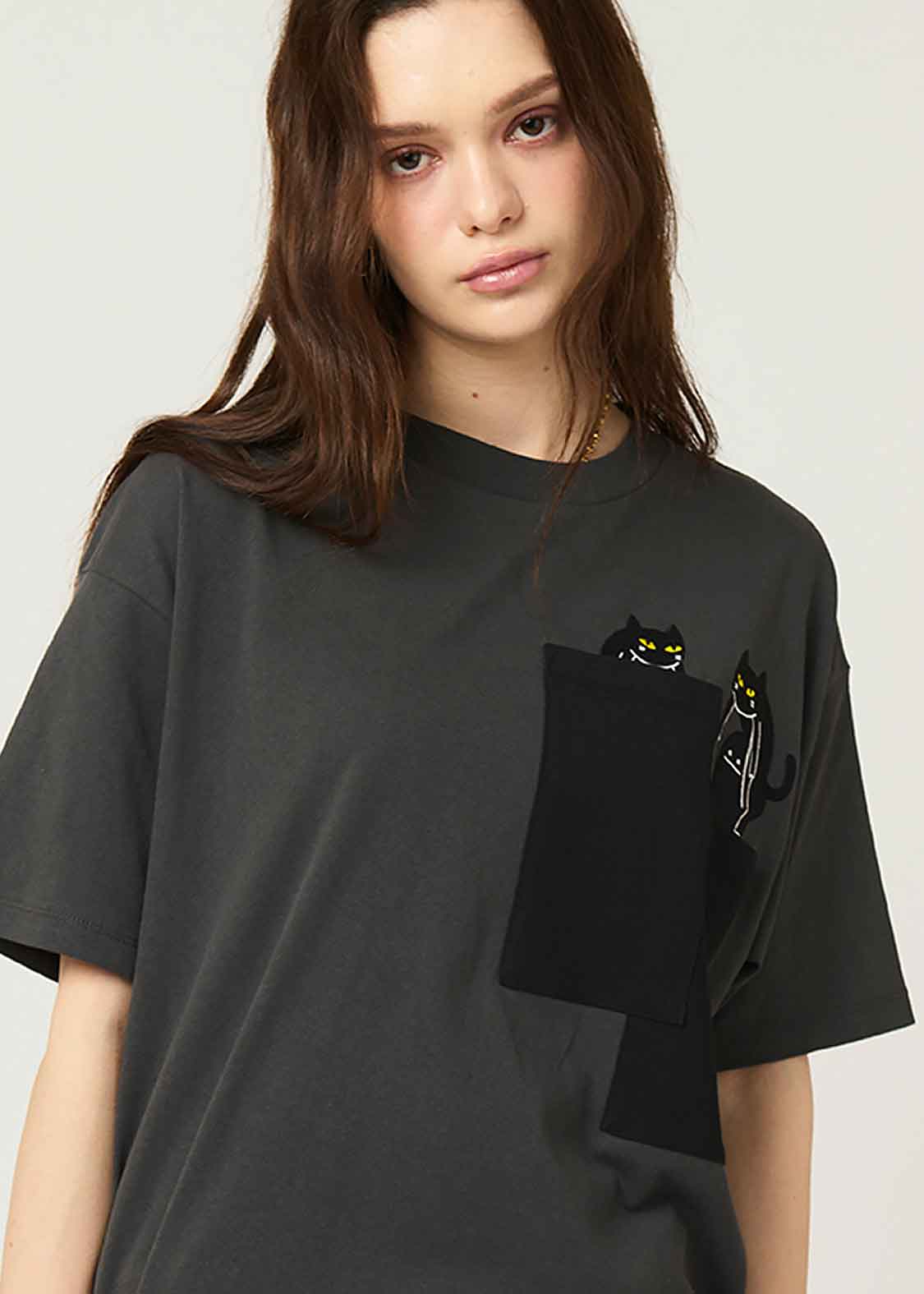 Big Silhouette Short Sleeve Tshirt (Nekokaburi Beautiful Shadow)