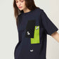 Big Silhouette Short Sleeve Tshirt (Rolling Pandas)