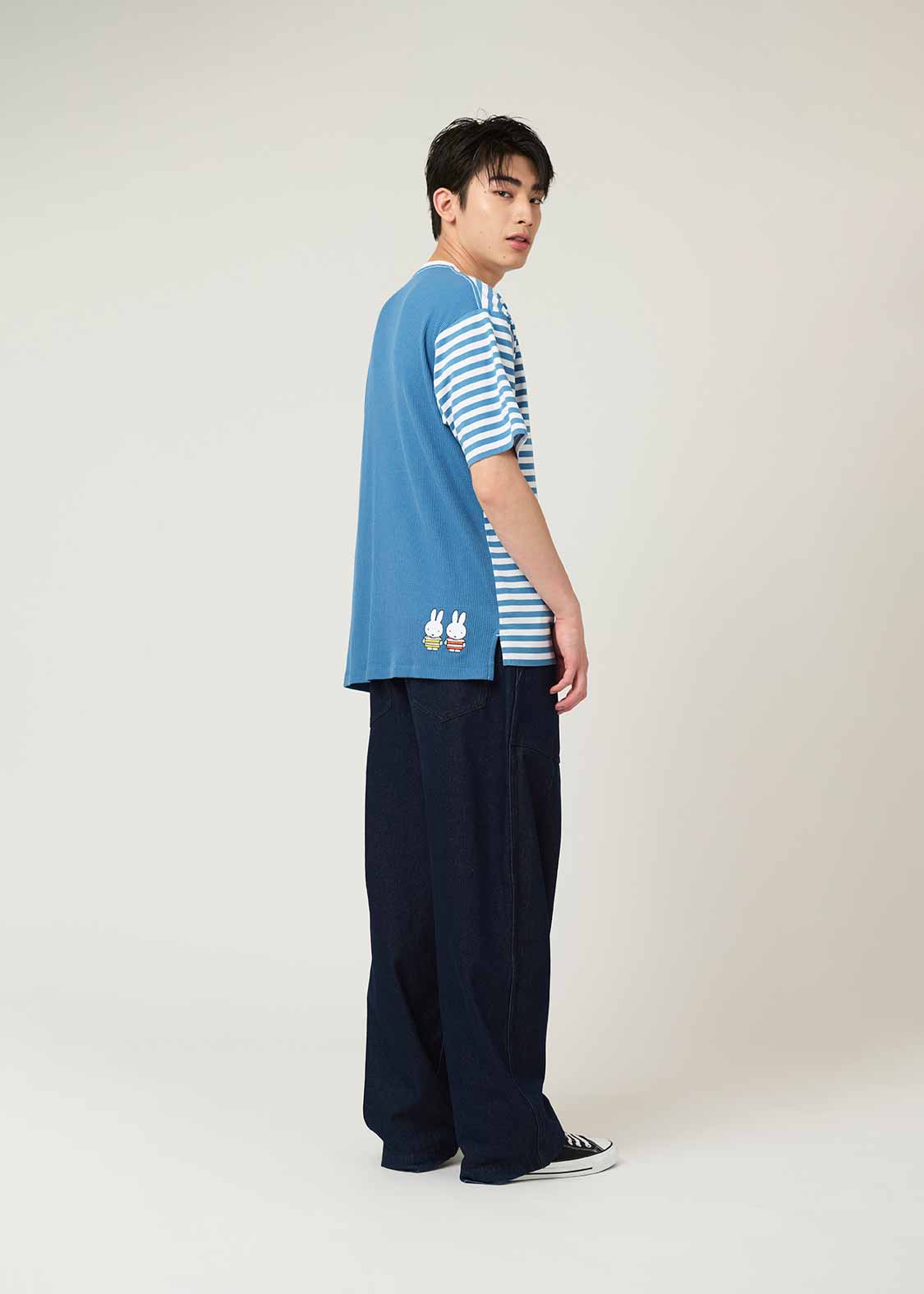 miffy Back Waffle Short Sleeve Tee  (miffy_miffy Stripe)