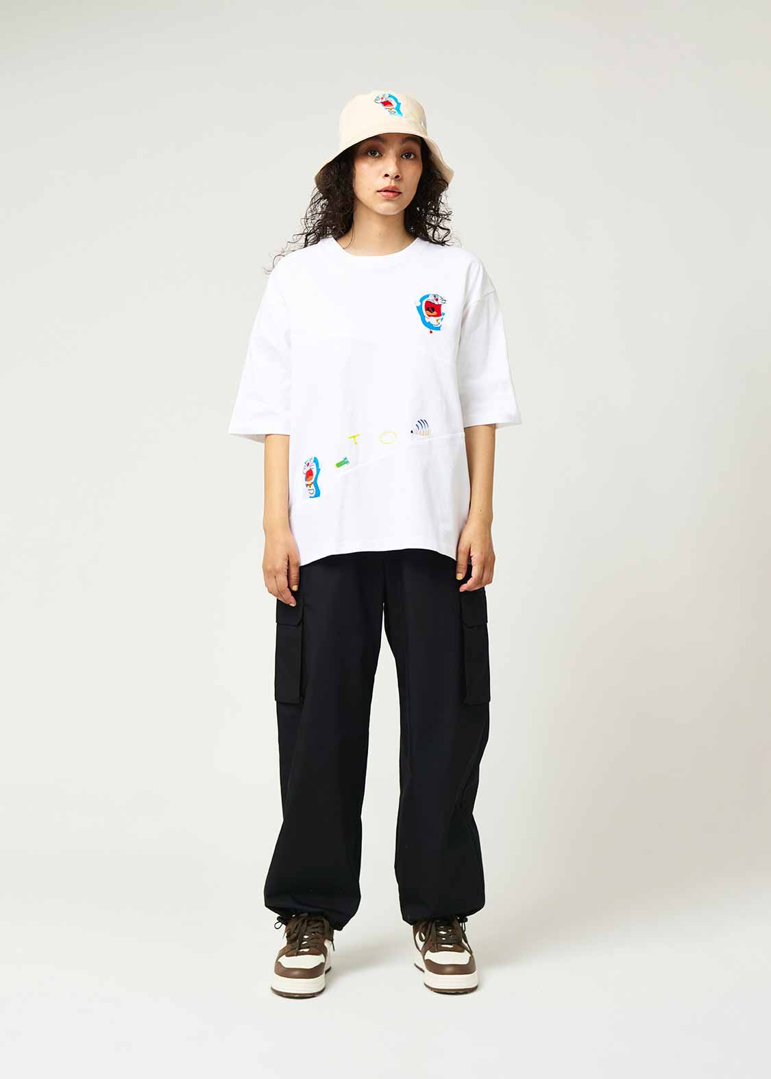 Doraemon Big Silhouette Half Sleeve Tee (Doraemon_Panic)