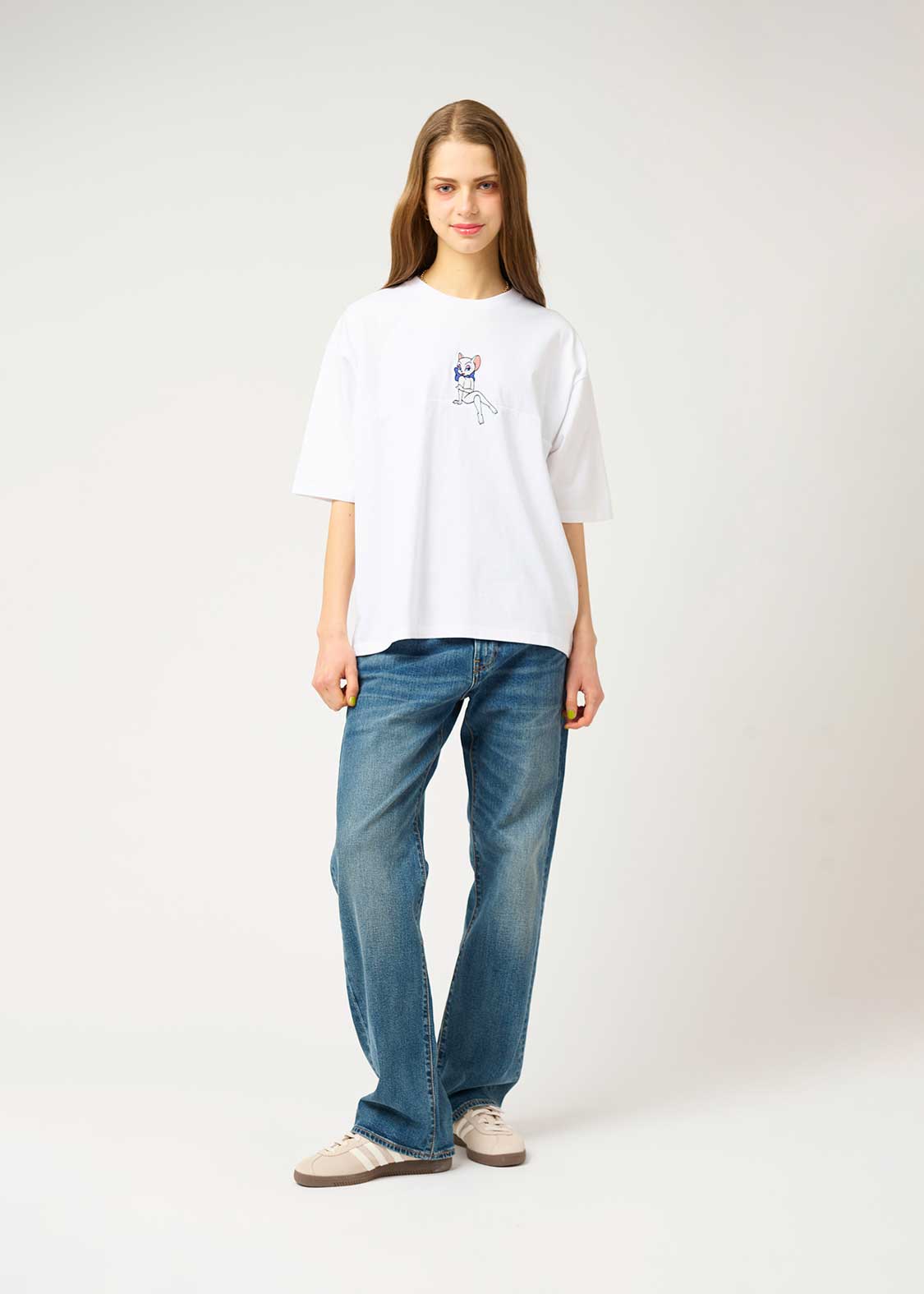 Tom and Jerry Big Silhouette Half Sleeve Tee (Tom and Jerry_Toodles)