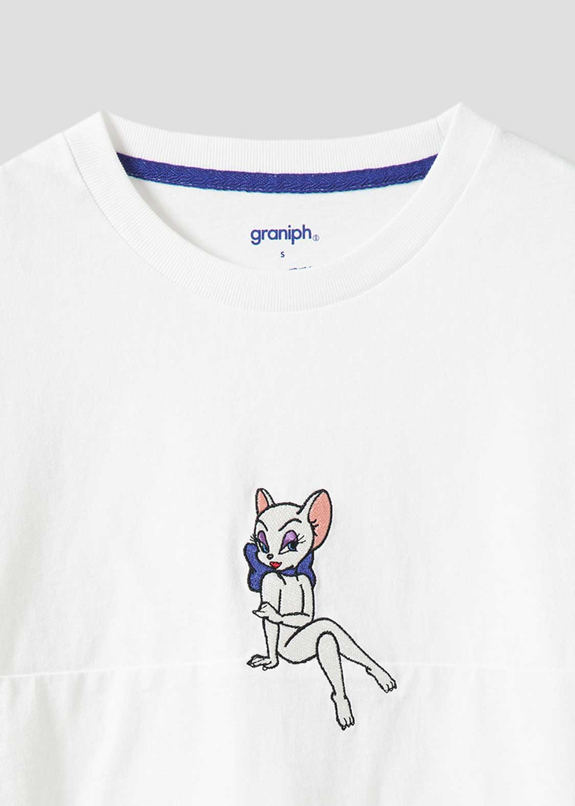 Tom and Jerry Big Silhouette Half Sleeve Tee (Tom and Jerry_Toodles)