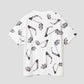 Multi Pattern Big Silhouette Short Sleeve Tshirt (Beautiful Shadow Orchestra)