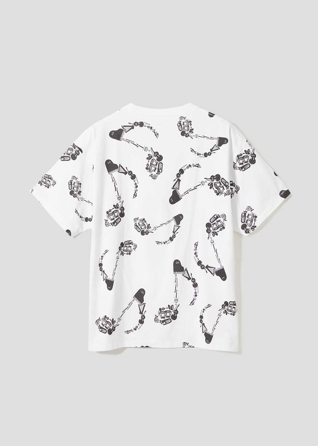 Multi Pattern Big Silhouette Short Sleeve Tshirt (Beautiful Shadow Orchestra)
