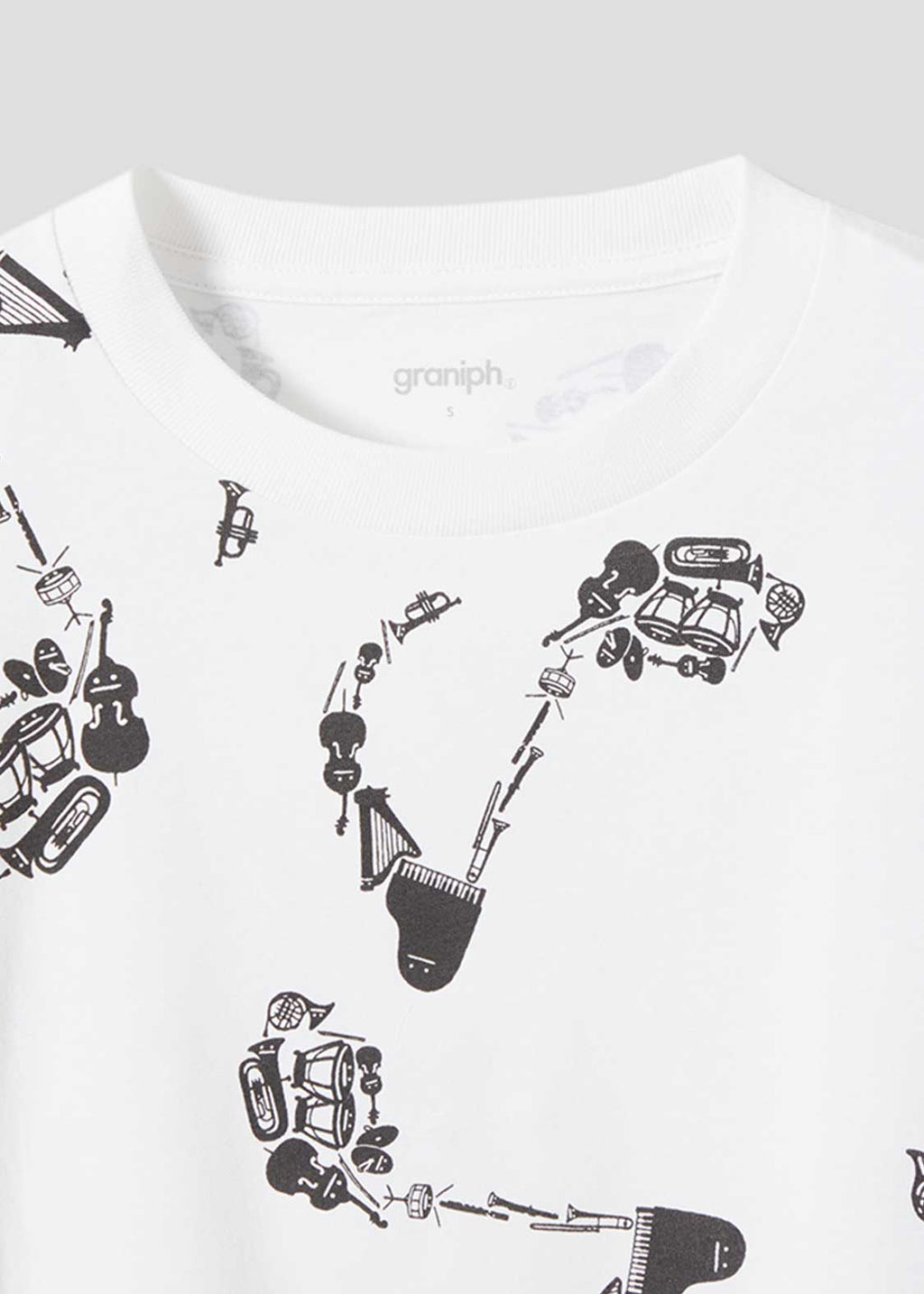 Multi Pattern Big Silhouette Short Sleeve Tshirt (Beautiful Shadow Orchestra)