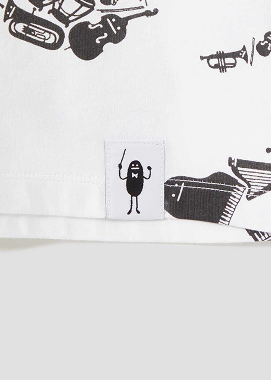Multi Pattern Big Silhouette Short Sleeve Tshirt (Beautiful Shadow Orchestra)
