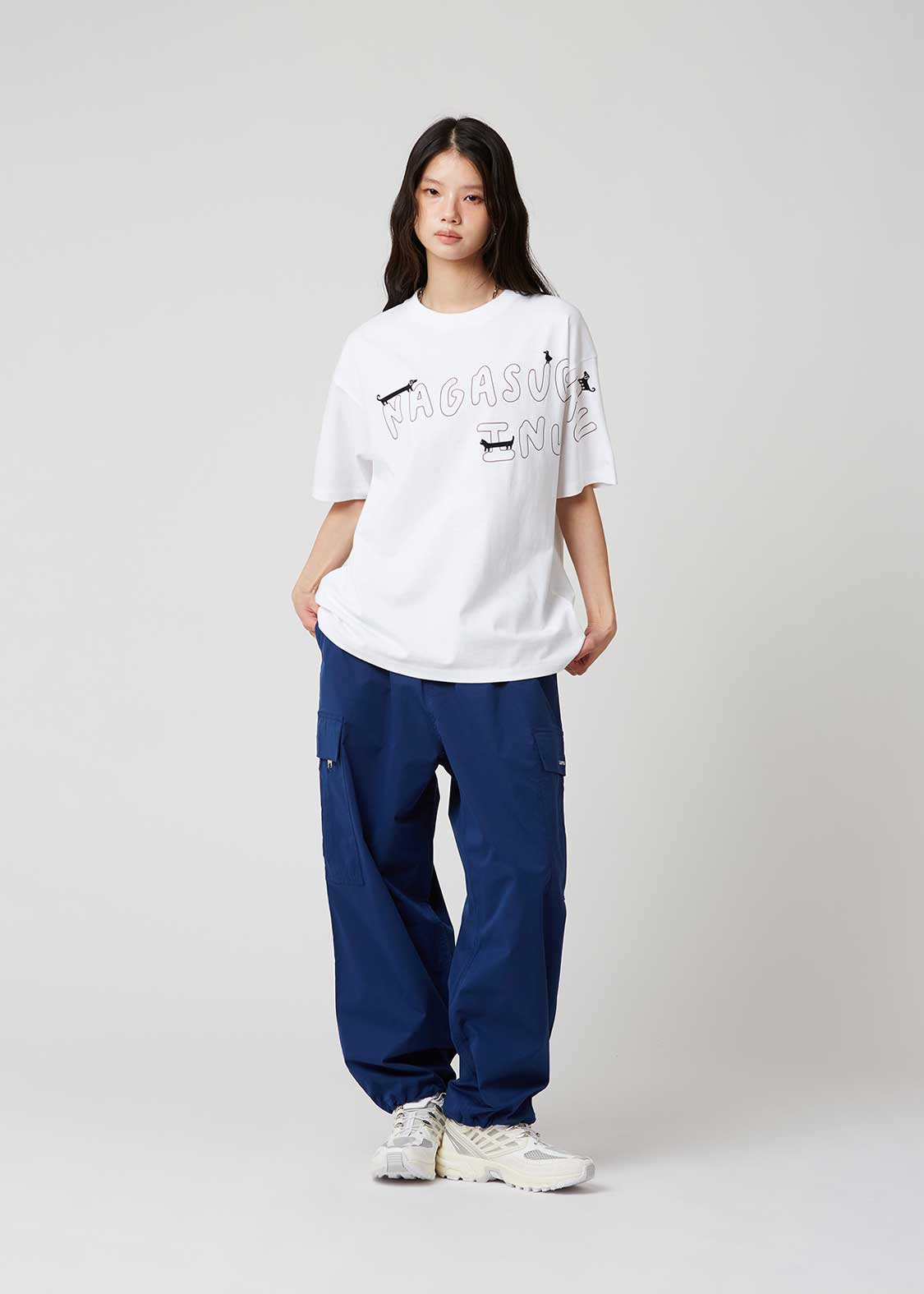 Big Silhouette Short Sleeve Tee (Nagasugiru Inu Tomodachi from Another World)