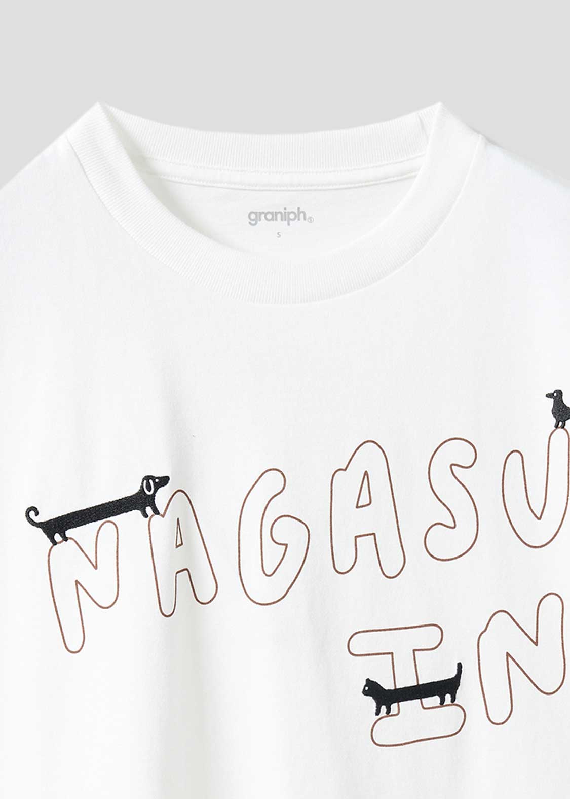 Big Silhouette Short Sleeve Tee (Nagasugiru Inu Tomodachi from Another World)