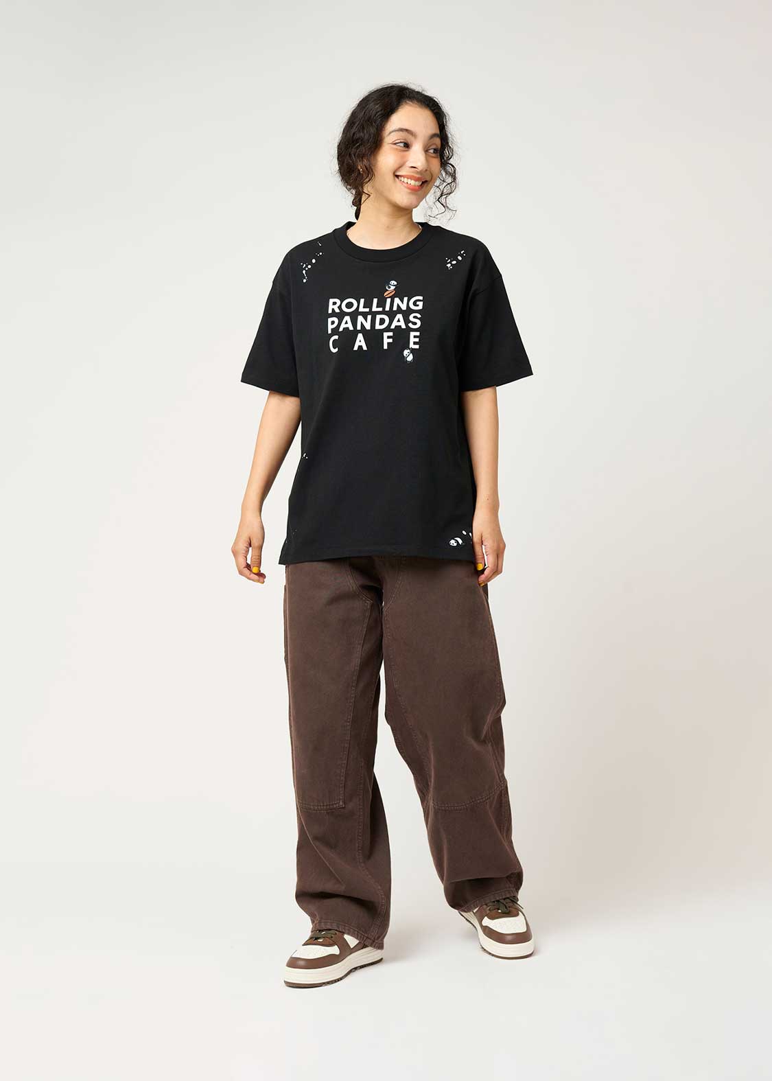 Big Silhouette Short Sleeve Tshirt (Rolling Pandas Cafe)