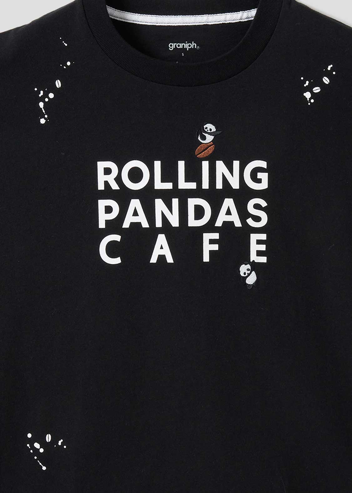 Big Silhouette Short Sleeve Tshirt (Rolling Pandas Cafe)