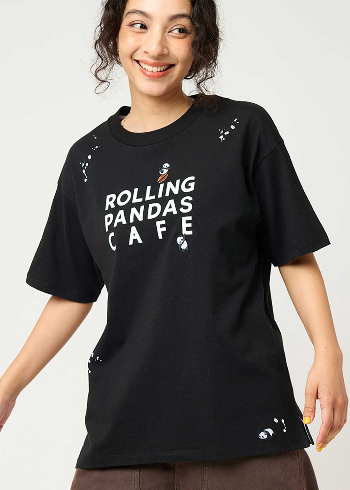Big Silhouette Short Sleeve Tshirt (Rolling Pandas Cafe)