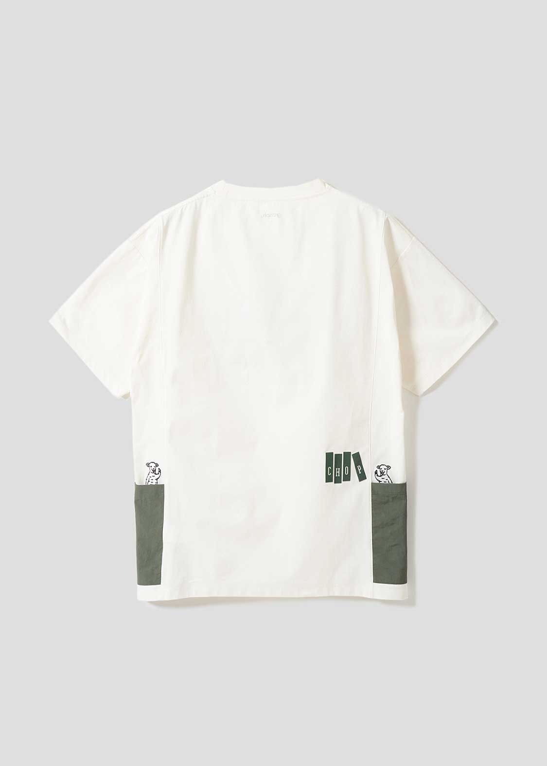 Side Pocket Big Silhouette Short Sleeve Tshirt  (School of Chop)