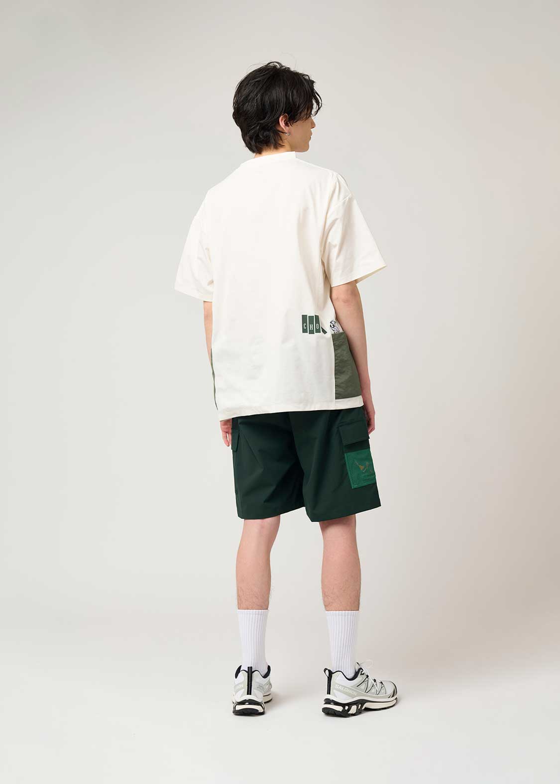 Side Pocket Big Silhouette Short Sleeve Tshirt  (School of Chop)