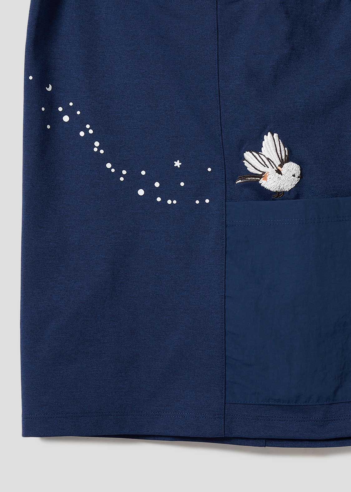 Side Pocket Big Silhouette Short Sleeve Tshirt  (Shimaenaga)