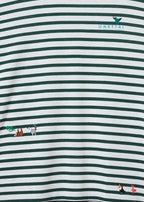 Double Face Stripe Tee (Tropical Animals)