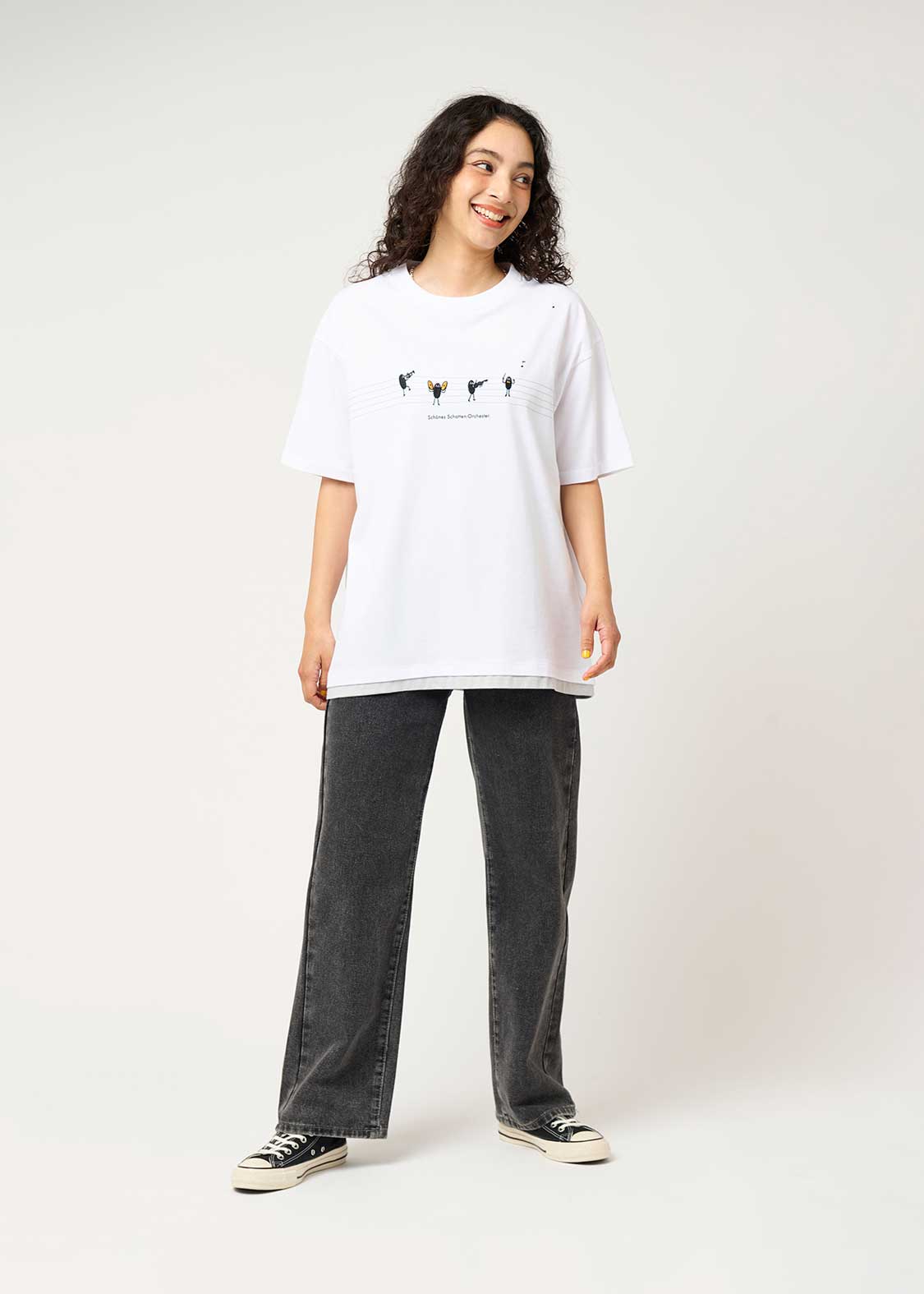 Layered Big Silhouette Short Sleeve Tshirt (Beautiful Shadow Orchestra)