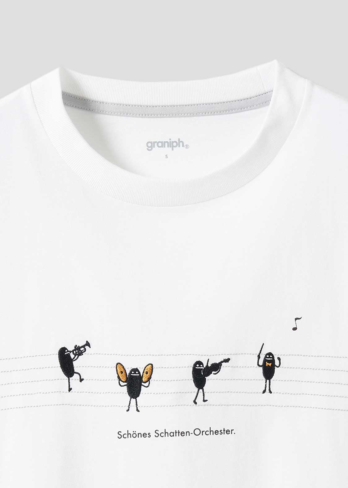 Layered Big Silhouette Short Sleeve Tshirt (Beautiful Shadow Orchestra)