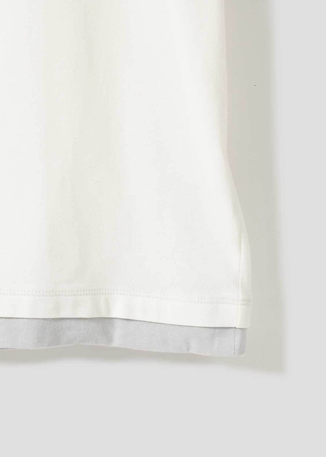 Layered Big Silhouette Short Sleeve Tshirt (Nemusugiru Inu)