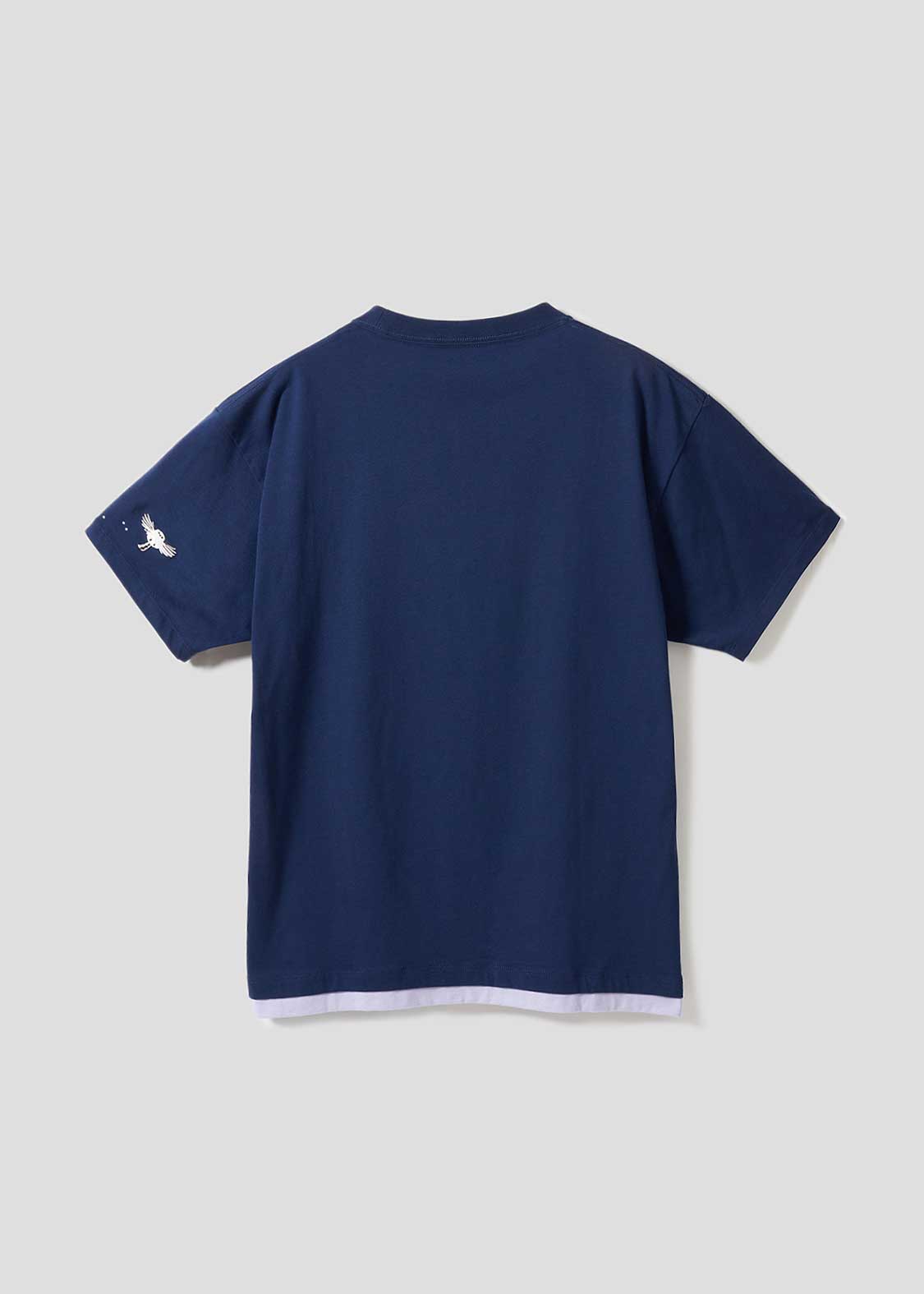 Layered Big Silhouette Short Sleeve Tshirt (Shimaenaga)