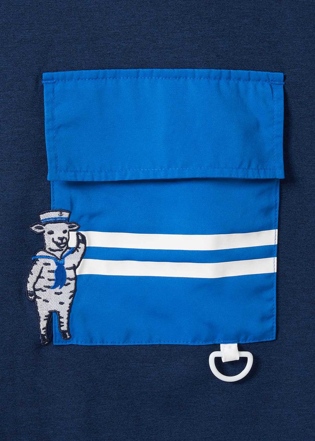 Big Pocket Big Silhouette Dry Short Sleeve Tshirt (Lamb Chop Marine)