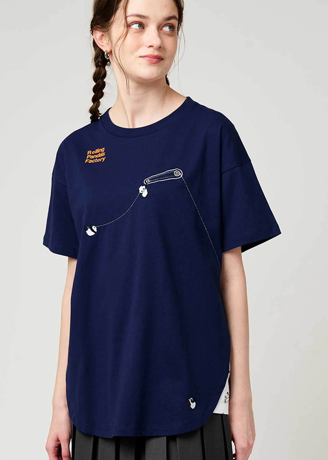 Side Gusset Short Sleeve Tee (Rolling Pandas Factory)