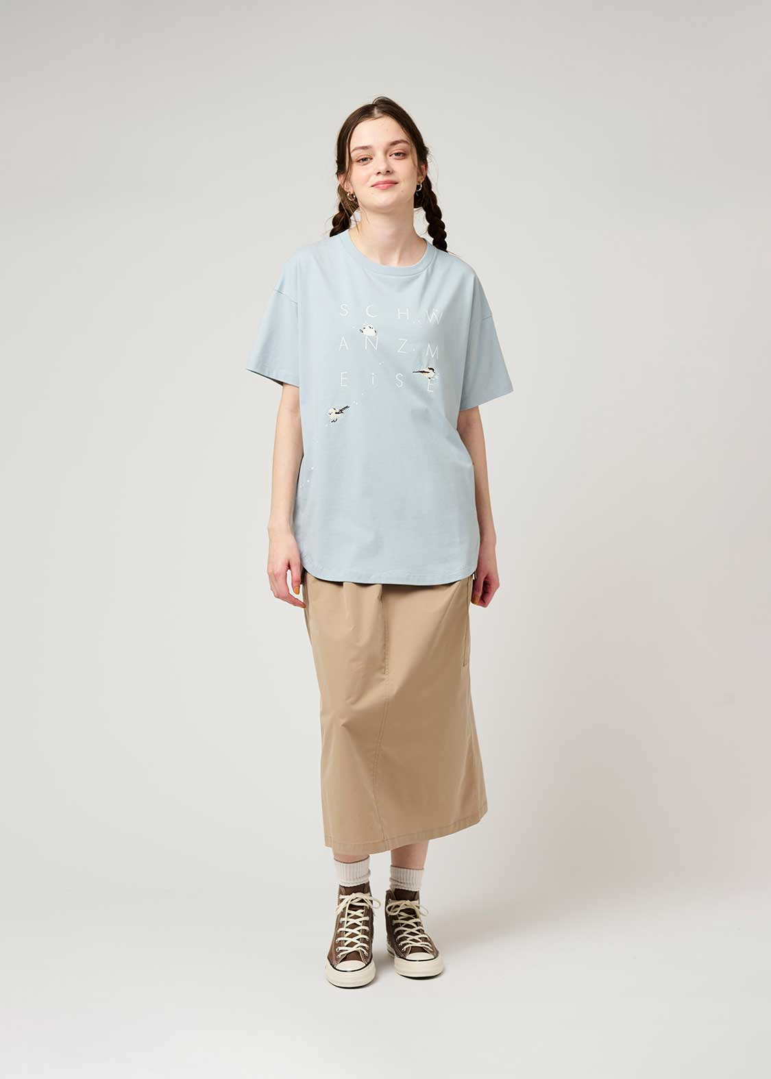 Side Gusset Short Sleeve Tee (Shimaenaga 2)