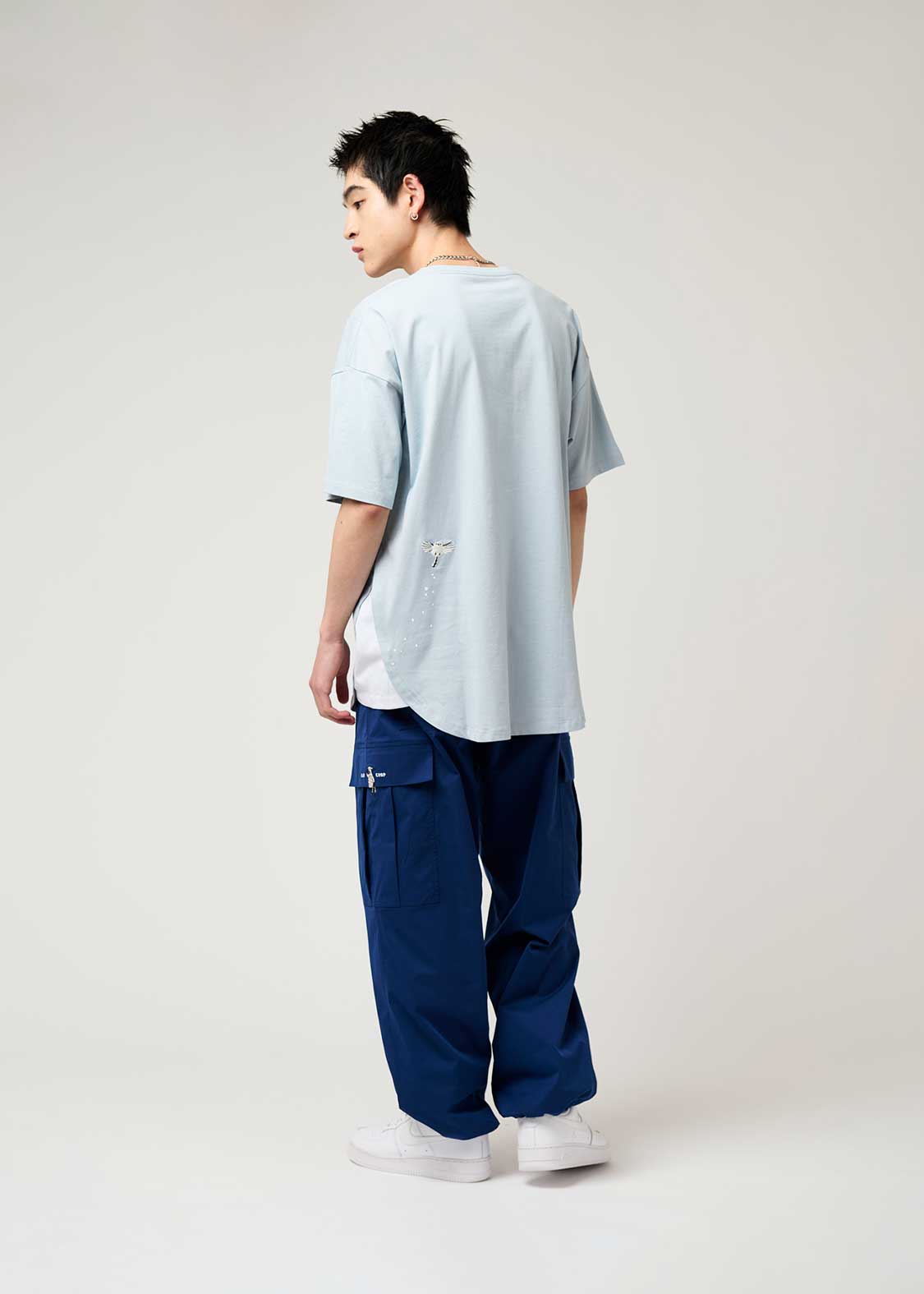 Side Gusset Short Sleeve Tee (Shimaenaga 2)