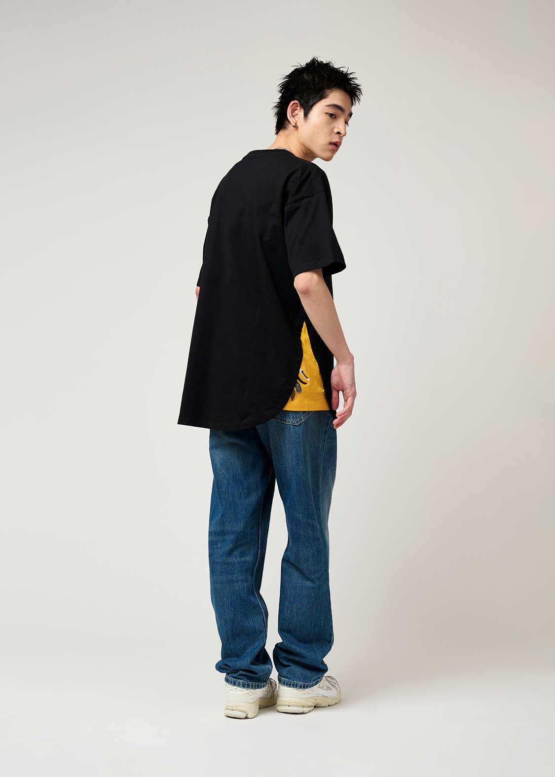 Side Gusset Short Sleeve Tee (THE FOUR CATS Face)