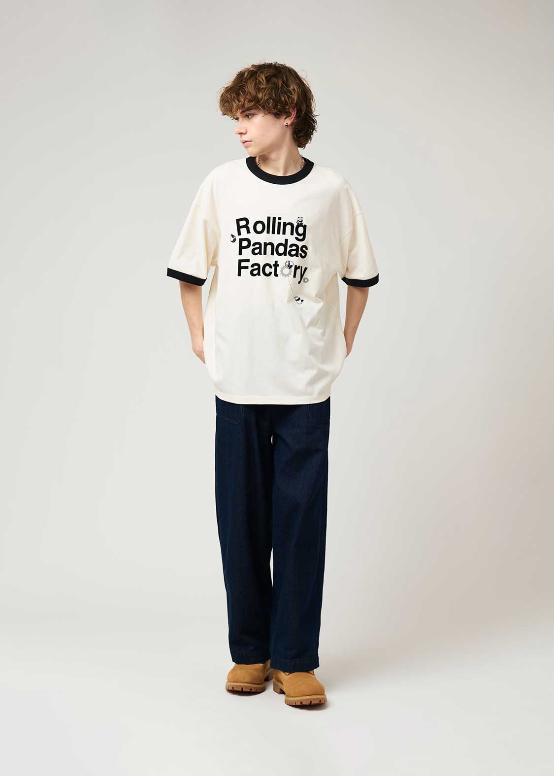 Trim Short Sleeve Tee (Rolling Pandas Factory)