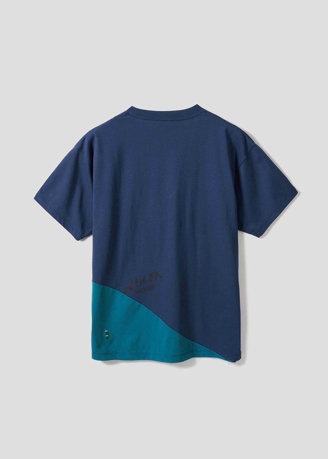 Sea Side Switching Big Silhouette Short Sleeve Tee (Lamb Chop NINJA)