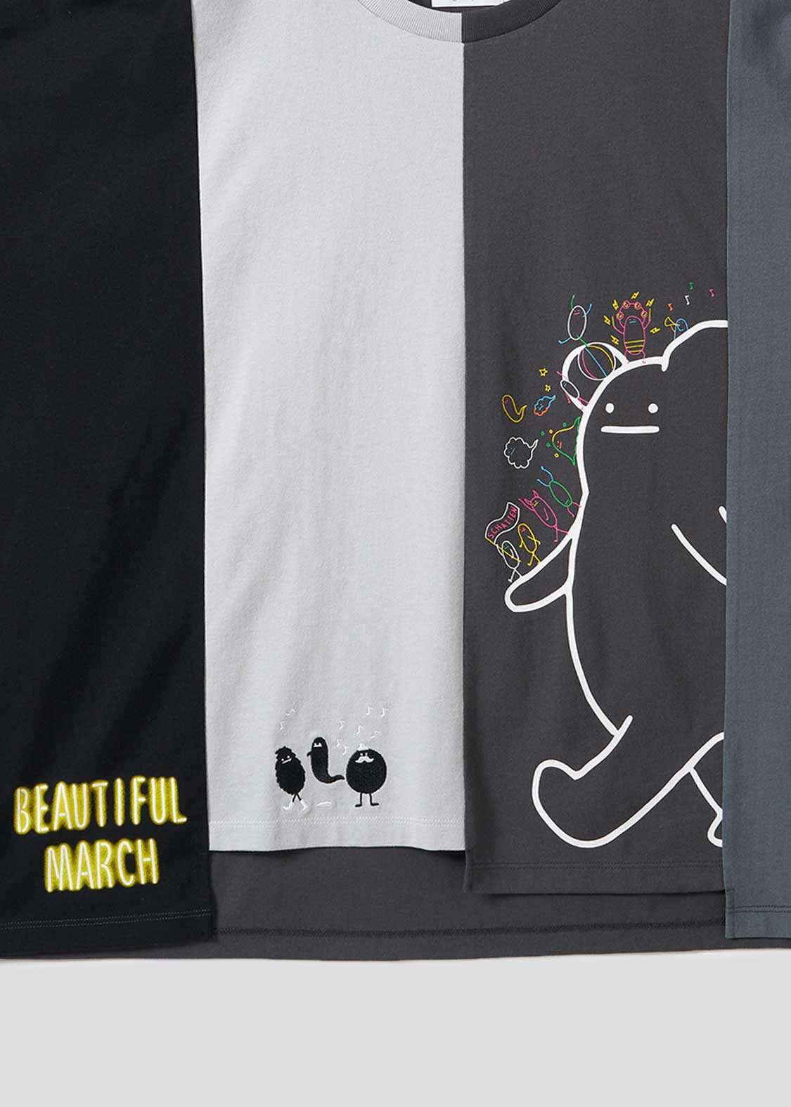 Super Wide Silhouette Doking Short Sleeve Tshirt (Beautiful Shadow March)