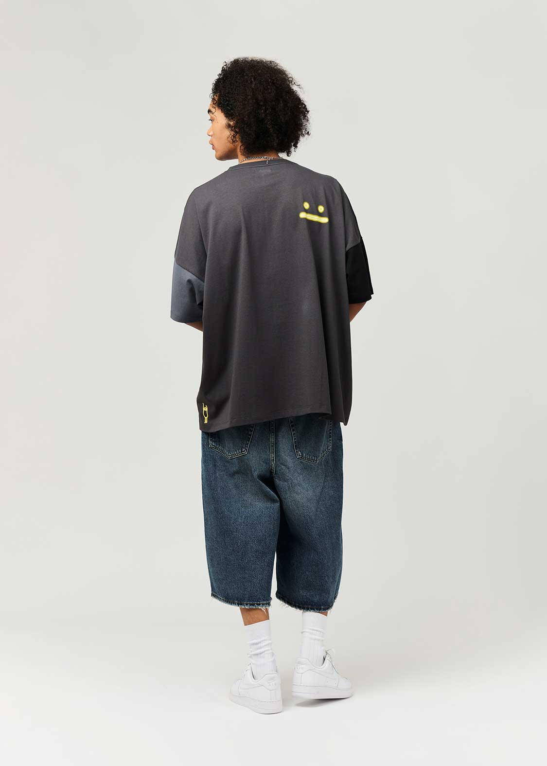 Super Wide Silhouette Doking Short Sleeve Tshirt (Beautiful Shadow March)