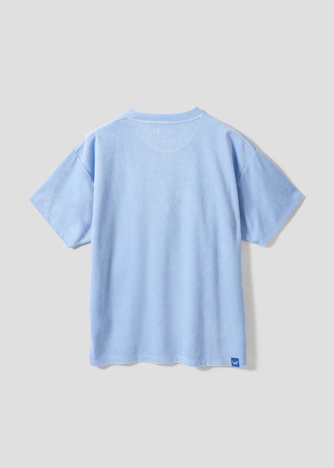 Nagasugiru Inu Playing With Waves | Big Silhouette Pile T-Shirt