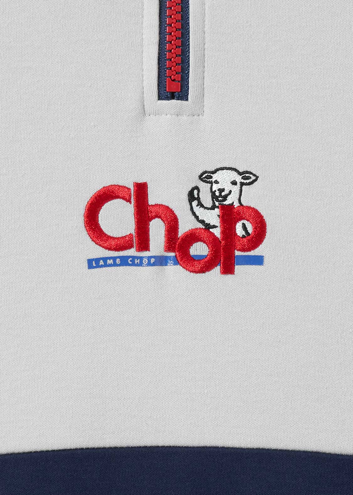 Lamb Chop | Half-Zip Big Silhouette T-Shirt