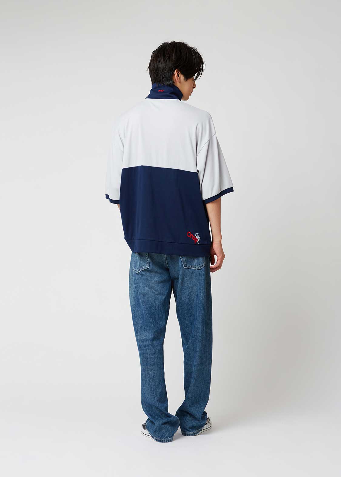 Lamb Chop | Half-Zip Big Silhouette T-Shirt