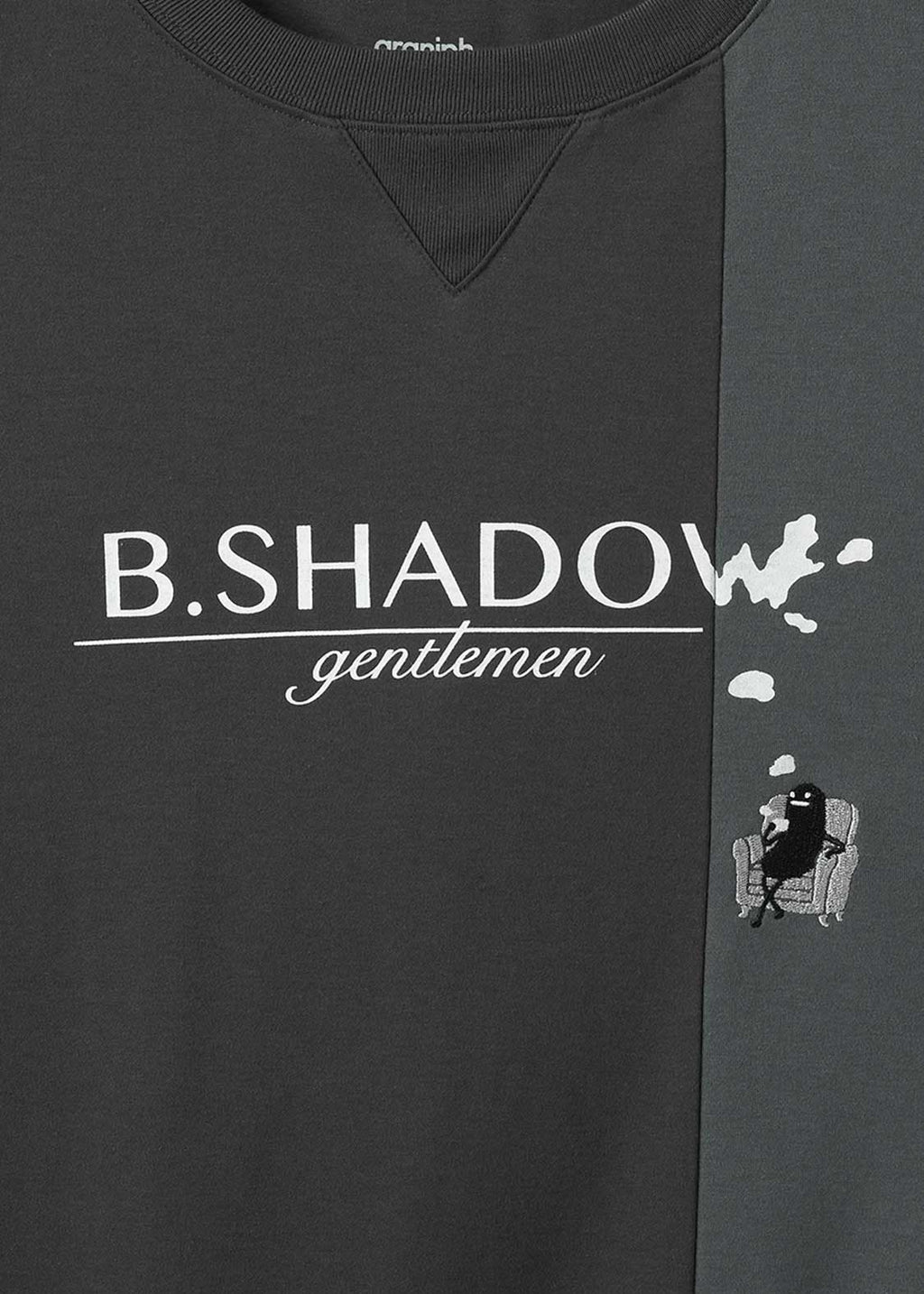 Beautiful Shadow Gentlemen | Big Silhouette T-Shirt With Switching