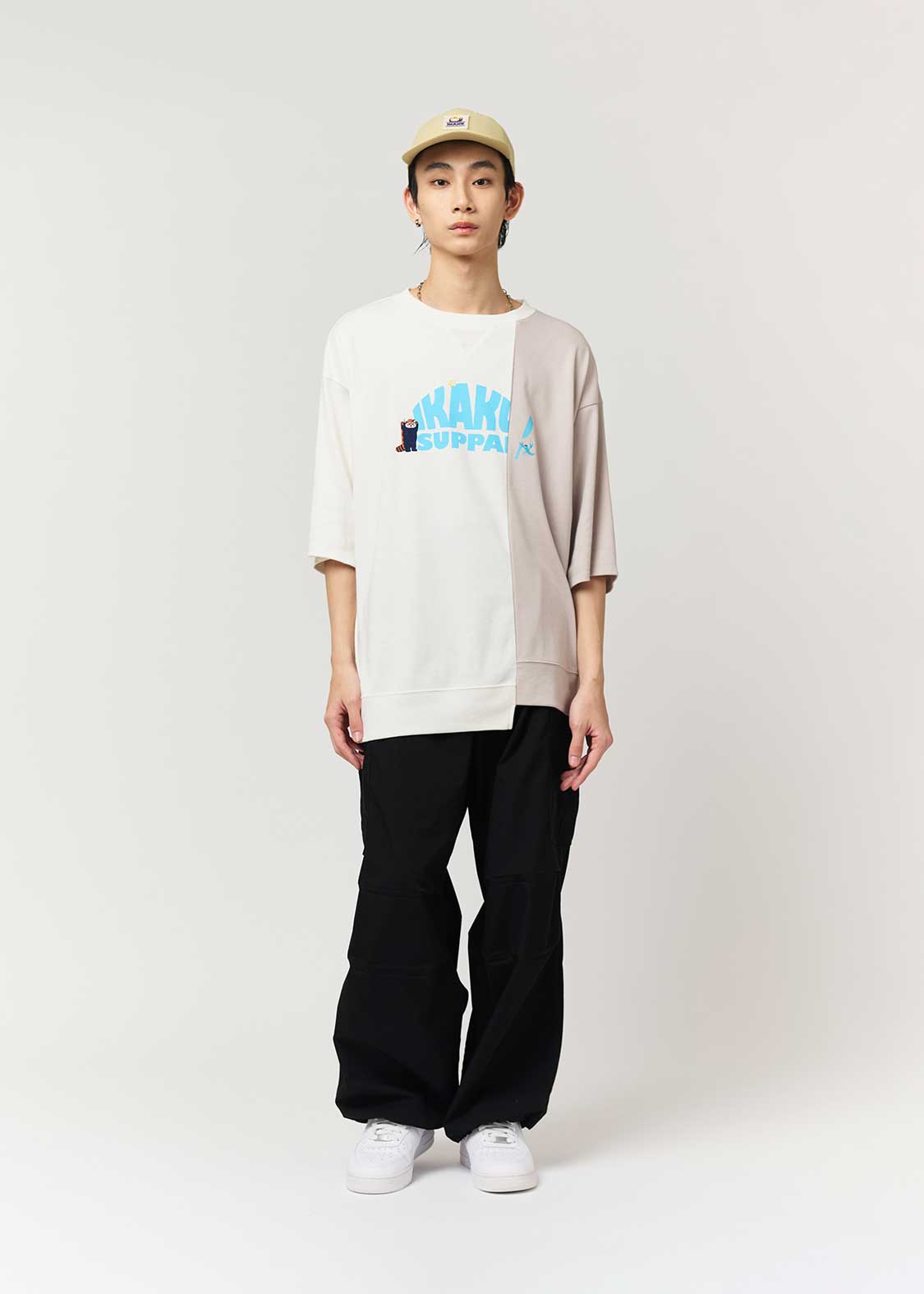 Ikaku Supai | Big Silhouette T-Shirt With Switching