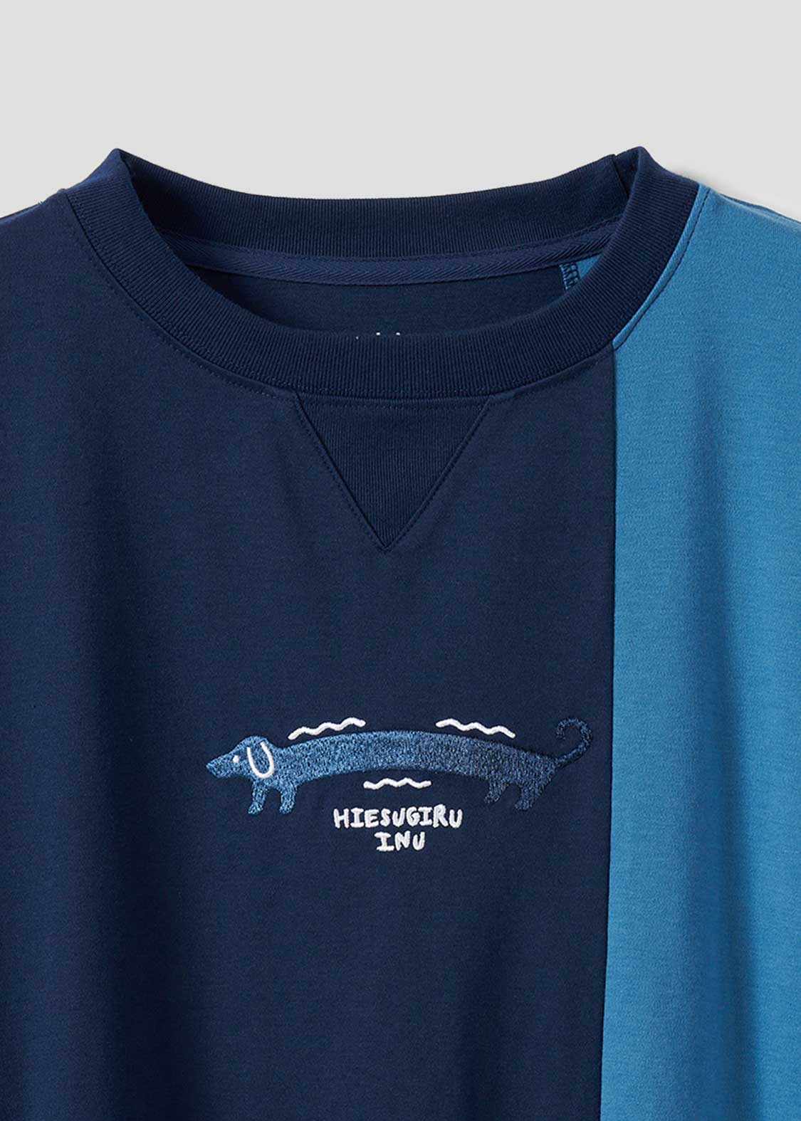Hiesugirinu (Nagasugiru) | Big Silhouette T-Shirt With Switching