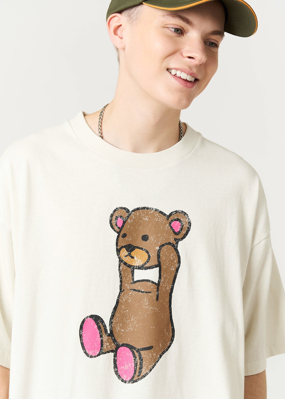 Control Bear | Snow Wash Oversized T-Shirt