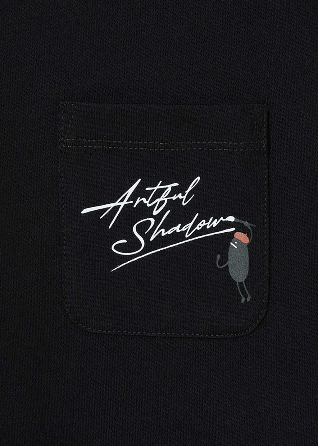 Artful Shadow Black | Pocket T-Shirt