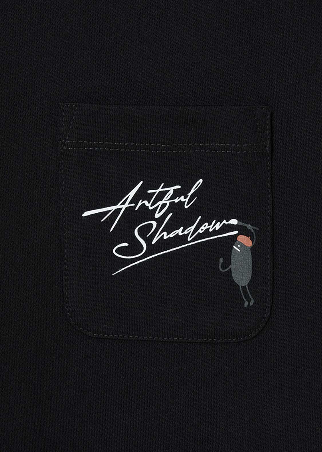Artful Shadow Black | Pocket T-Shirt