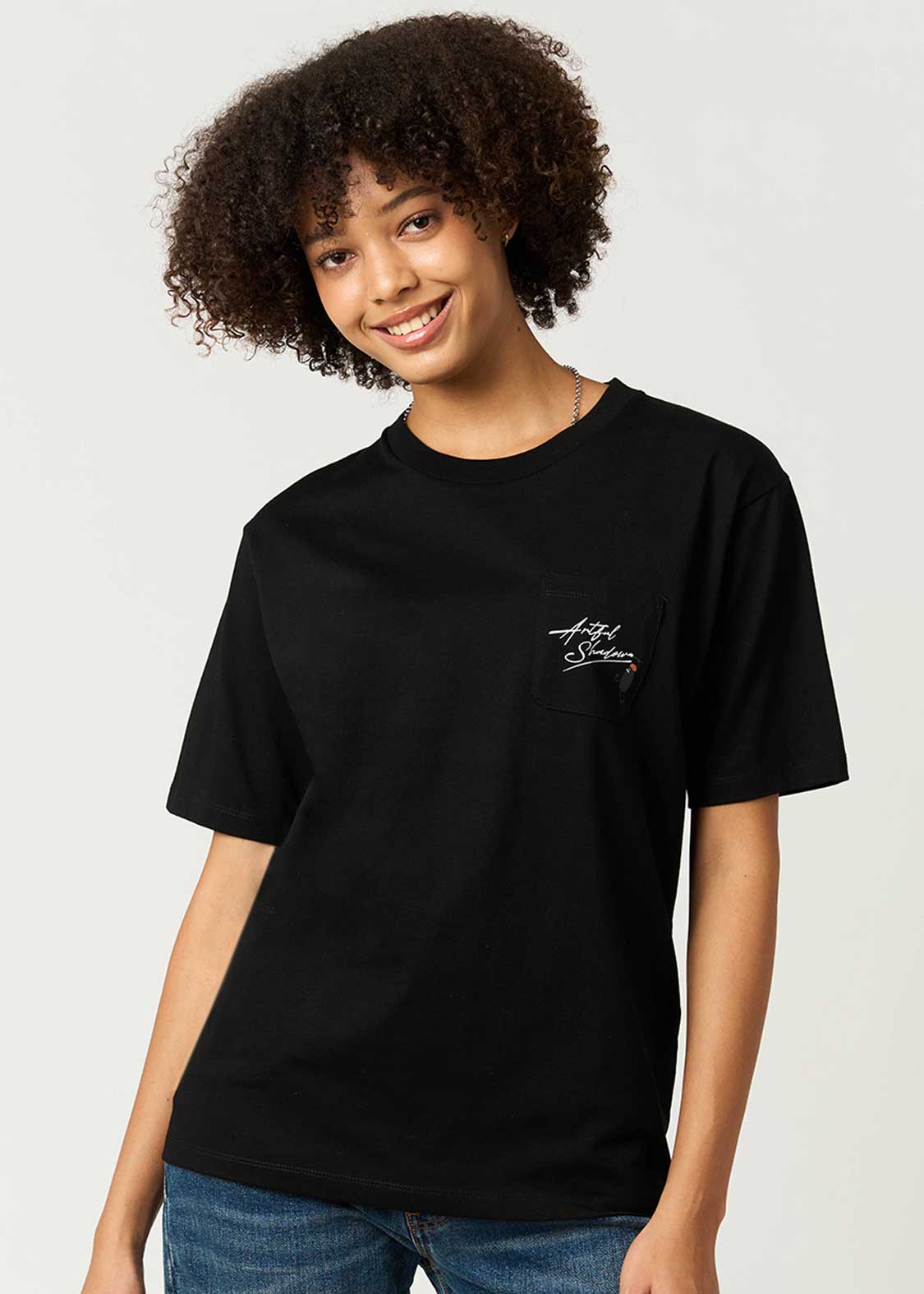 Artful Shadow Black | Pocket T-Shirt