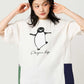 Sakazaki Chiharu – Penguin Life | Side Pocket Oversized T-Shirt