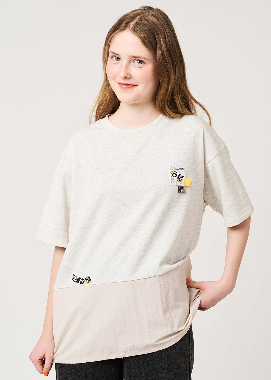 Rolling Pandas Painting | Oversized T-Shirt